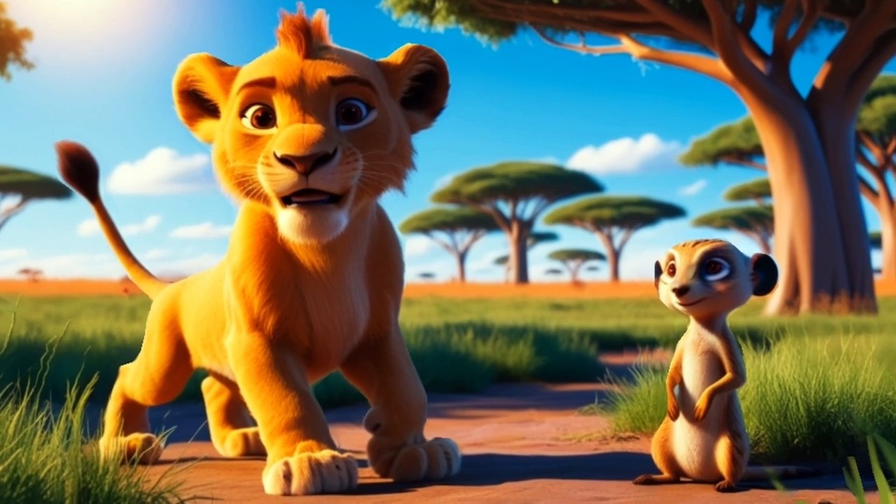 The Brave Lion Cub and Clever Meerkat Adventure | Kids Story Time ...
