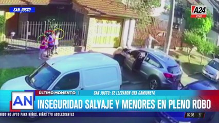 🔴 San Justo: inseguridad salvaje y menores en pleno robo