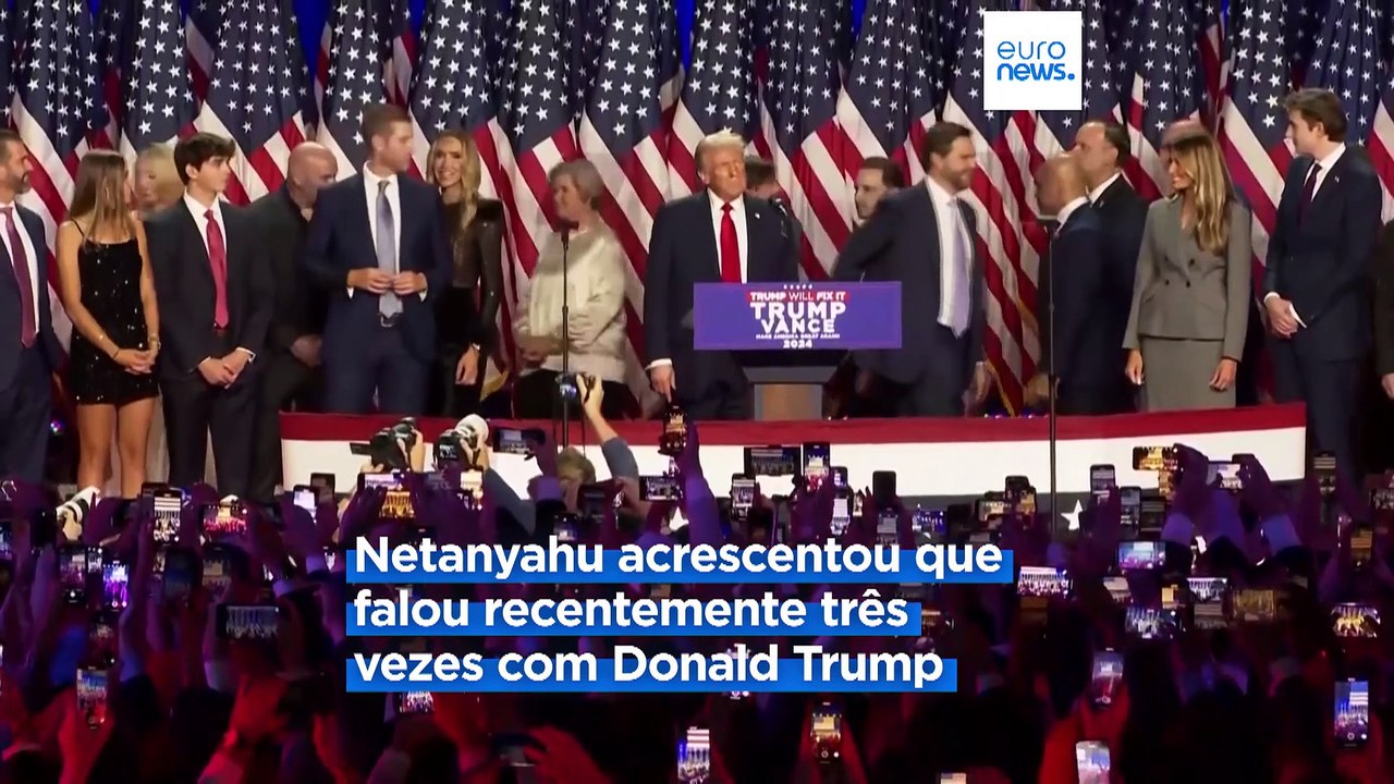 Primeiro-ministro israelita diz que ele e Donald Trump "estão de acordo" sobre o Irão