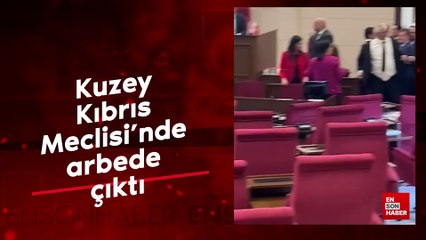Kuzey Kıbrıs Meclisi’nde arbede