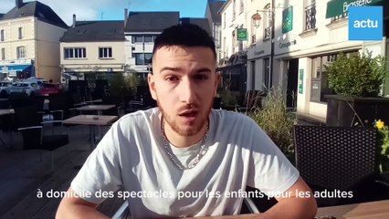 Valentin Chesne, magicien dans l'Orne, présente deux de ses tours