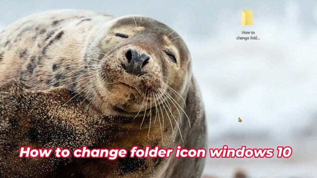 How to change folder icon windows 10