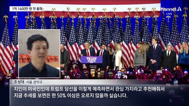 비트코인, 역대 최고가…“트럼프 취임 전 1억4천만 원”