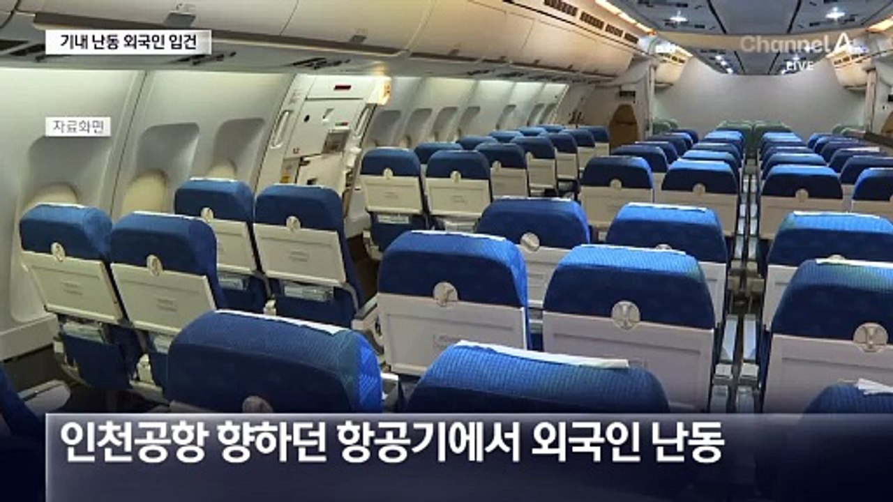 항공기 운항 중 20대 외국인 난동…“기억 안 난다” 진술