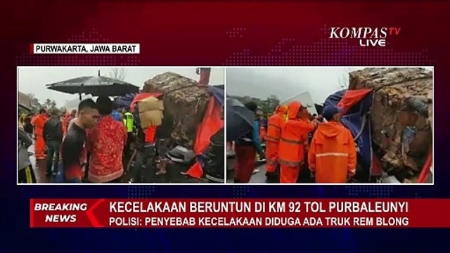 Polisi Soal Kronologi Kecelakaan Beruntun di Km 92 Tol Purbaleunyi: Diduga Ada Truk Rem Blong