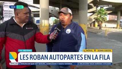 En medio de la larga espera por combustible, transportistas son víctimas de robo de autopartes