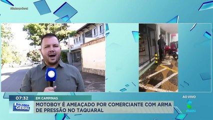Motoboy é ameaçado por comerciante com arma de pressão no Taquaral