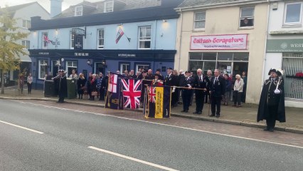 Saltash Armistice Day two-minute silence