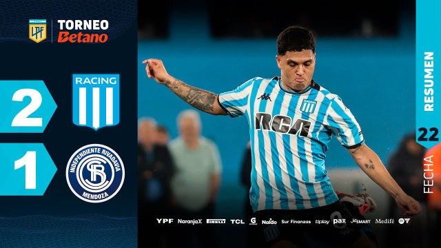 Racing vs Independiente Rivadavia (2-1) | LPF 2024 | Fecha 22