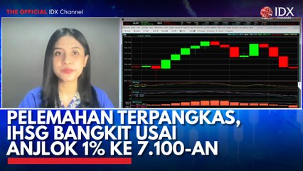 Pelemahan Terpangkas, IHSG Bangkit Usai Anjlok 1% ke 7.100-an