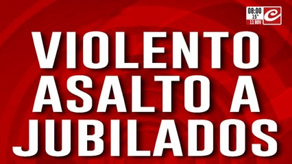 Violenta entradera a pareja de jubilados queda registrado en video