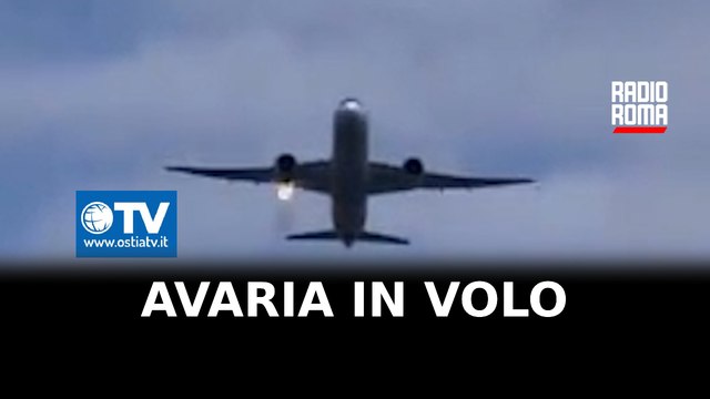 Avaria in volo, a fuoco motore di un aereo in decollo da Fiumicino: ipotesi bird-strike