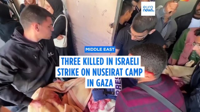 At least three killed in Israeli strike on Gaza's Nuseirat refugee camp