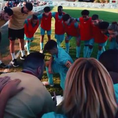 El grito de Unax Hernández, futbolista de la Masía, para motivar a su equipo