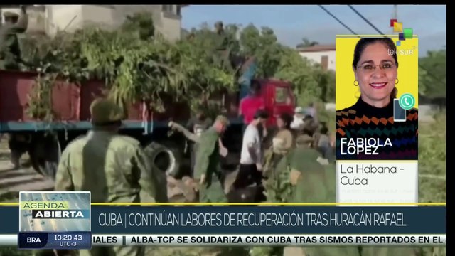 Avanzan labores de recuperación tras paso del huracán Rafael por Cuba