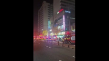 인천 숭의동 주상복합건물 지하 화재...44명 이송 / YTN