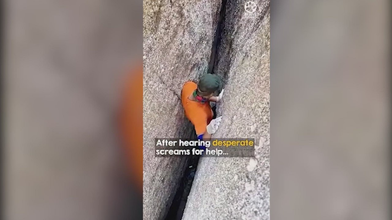 Piden un premio humanitario a un hombre que desciende por el barranco de la claustrofobia tras oír gritos de ayuda