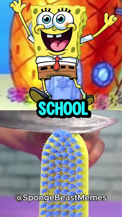 Bikini Bottom's Back to School Adventure with MrBeast! 📚🎉#shorts #trending