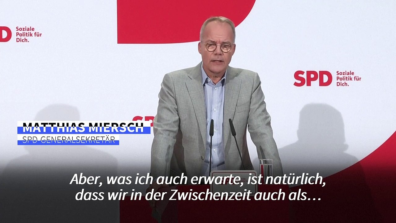 SPD-Generalsekretär fordert Hilfe der Union ein