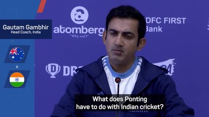 Gambhir hits back at Ponting over Kohli criticism