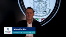 el gobernador de Querétaro, Mauricio Kuri, desmintió que hubieran ocurrido “20 balaceras”