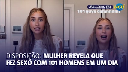 Jovem revela que fez sexo com 101 homens e choca web