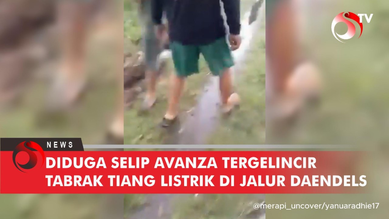 Diduga Selip Avanza Tergelincir Tabrak Tiang Listrik dan Terguling di Jalan Daendels Purworejo