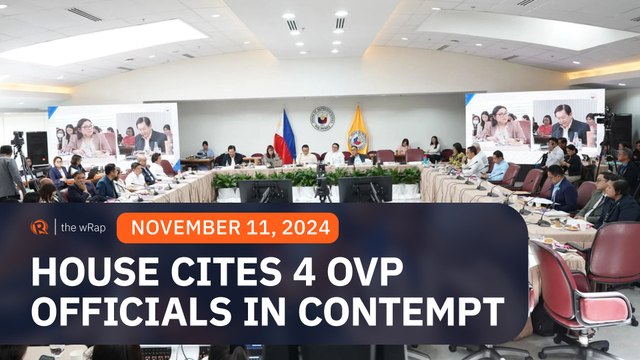 House cites 4 OVP officials in contempt for evading hearings, orders detention