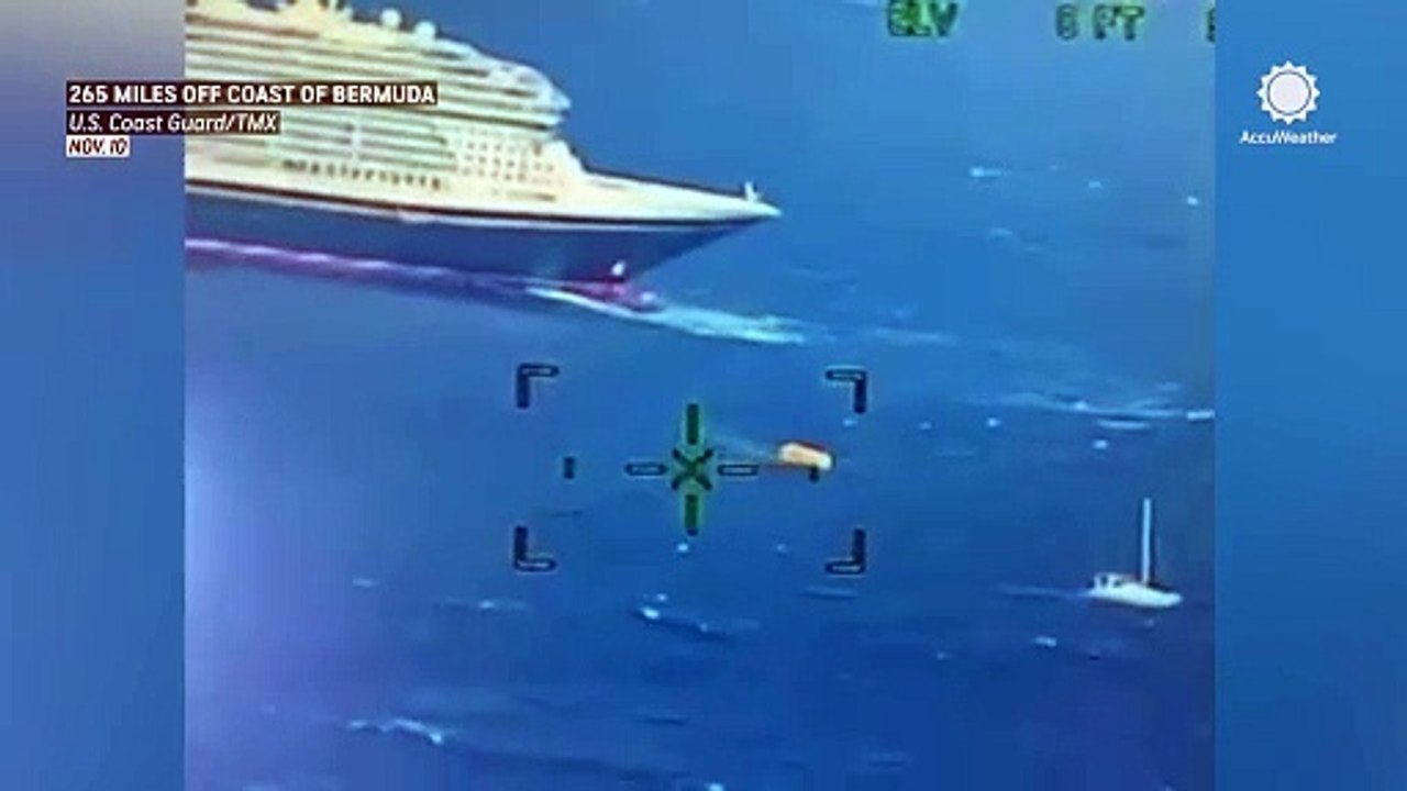 Disney Cruise ship helps Coast Guard rescue sinking catamaran