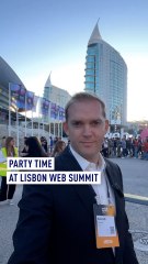 Party time at Lisbon web summit
