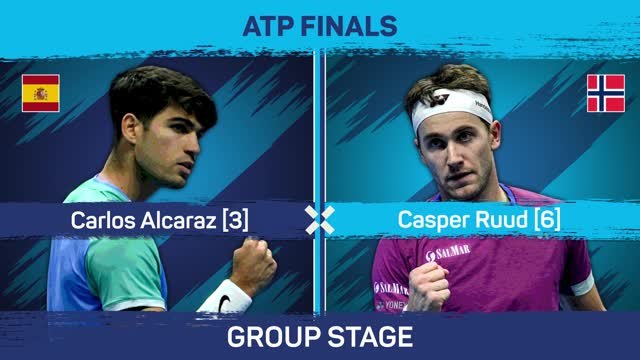 Ruud rocks Alcaraz in straight sets at ATP Finals