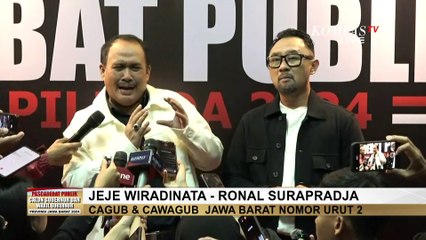 Usai Debat Pilkada Jawa Barat, Begini Pernyataan Jeje Wiradinata-Ronal Surapradja Soal Programnya