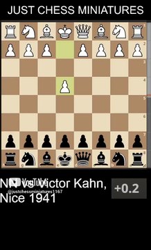 Victor Kahn beats NN with the Greco's checkmate