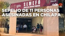 Se realizó el sepelio de 11 personas asesinadas en Chilapa