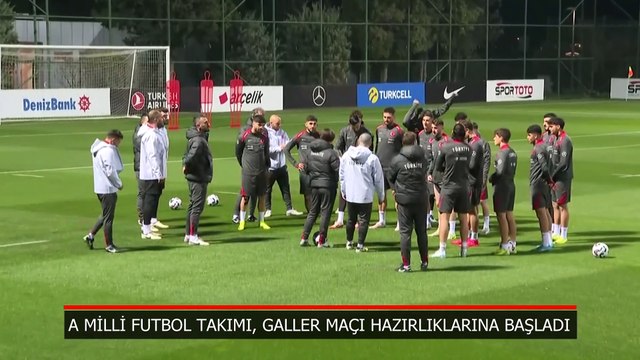 A Milli Futbol Takımı, Galler maçı hazırlıklarına başladı