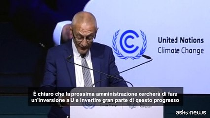 COP29, l'inviato Usa: l'azione per il clima non si fermer? con Trump