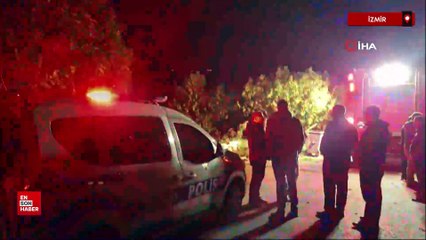 İzmir'de devrilen elektrik sobası evi yaktı