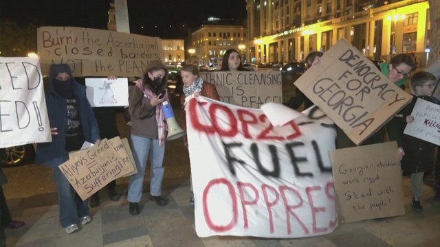 Greta Thunberg joins protest actions in Tbilisi