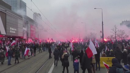Trump praised at Warsaw's far-right-led Independence Day march