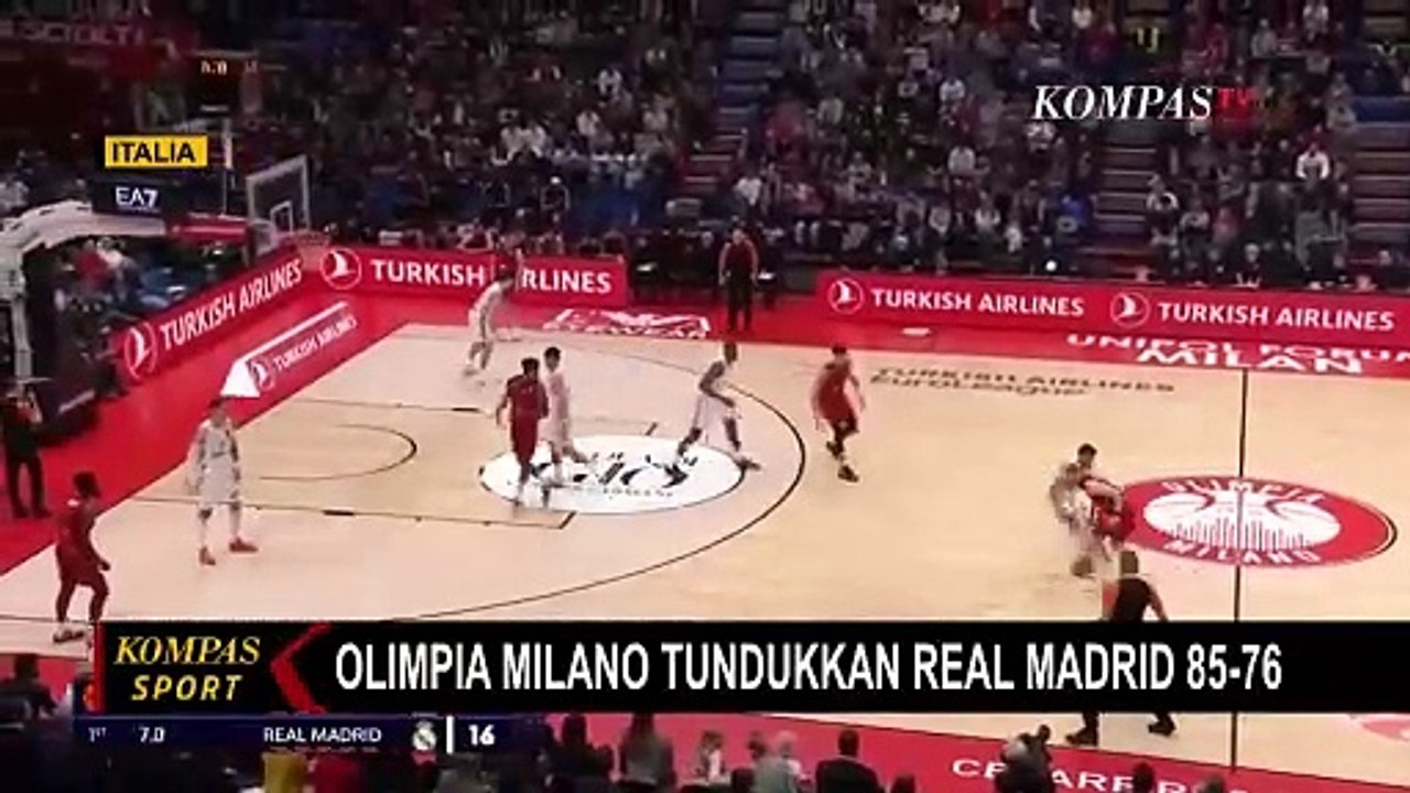 Liga Basket Eropa 2024-2025: Olimpia Milano Tundukkan Real Madrid 85-76