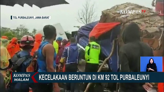 Rekaman Kecelakaan Beruntun di Tol Cipularang, Terlihat Truk Hilang Kendali