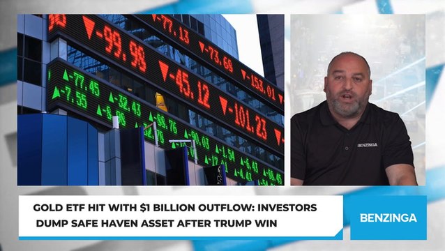 Gold ETF Hit With $1 Billion Outflow: Investors Dump Safe Haven Asset After Trump Win