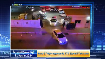 Kuyu-37 Operasyonunda 270 Şüpheli Yakalandı