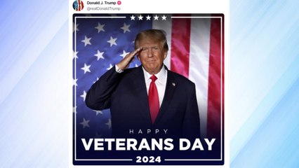 트럼프 '재향군인의 날' 거수경례 사진 게시...'별도 메시지 생략' / YTN