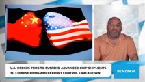 U.S. Orders TSMC to Suspend Advanced Chip Shipments to Chinese Firms Amid Export Control Crackdown