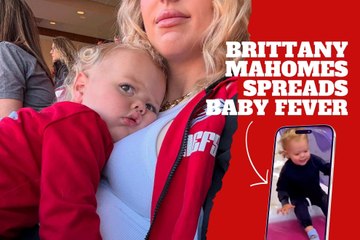 Brittany Mahomes melts hearts with adorable video of Bronze having a blast