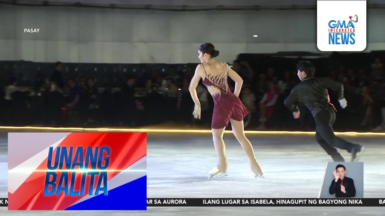 Grupo ng Filipino figure skaters, nagpakitang gilas para sa isang fundraising activity | Unang Balita