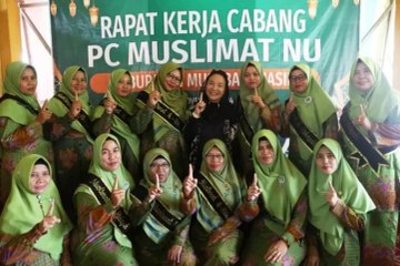 Muslimat NU Kabupaten Muba Satu Komando Menangkan Hj. Lucianty Jadi Bupati