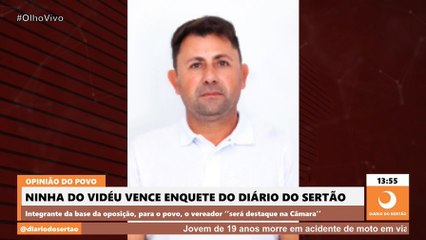 Ninha do Vidéu, do PSB, vence enquete online sobre quem vai se destacar mais na Câmara de Conceição