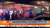 Por jugar carreritas un conductor atropella a peatones en Tepotzotlán